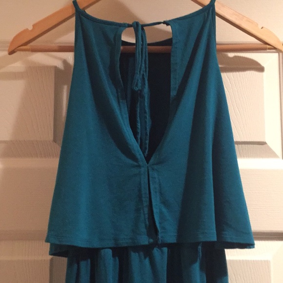 2 for $14 item -AEO Teal High-neck Tank Dress XXS - Picture 3 of 5
